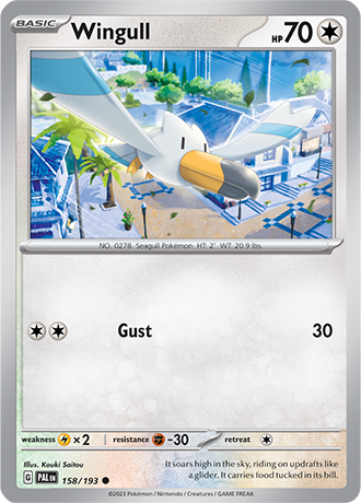 Karta Pokemon 158 193 Wingull [Paldea Evolved].JPG