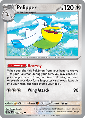 Karta Pokemon 159 193 Pelipper [Paldea Evolved].JPG