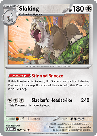 Karta Pokemon 162 193 Slaking [Paldea Evolved].JPG