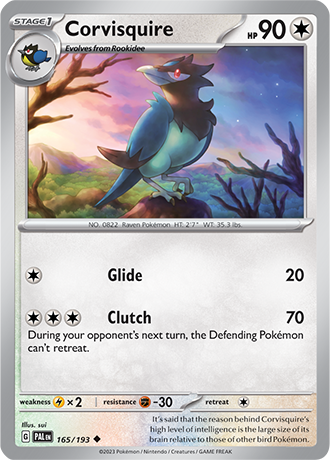 Karta Pokemon 165 193 Corvisquire [Paldea Evolved].JPG