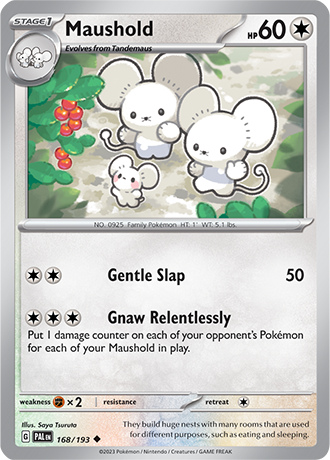 Karta Pokemon 168 193 Maushold [Paldea Evolved].JPG