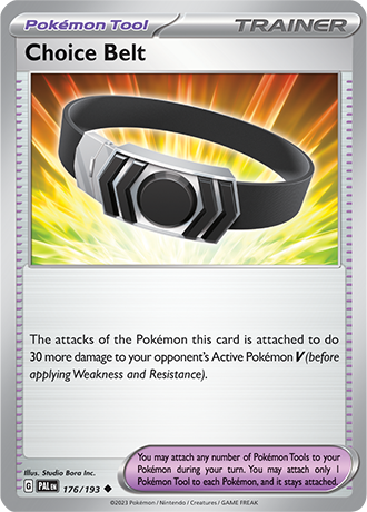 Karta Pokemon 176 193 Choice Belt [Paldea Evolved].JPG