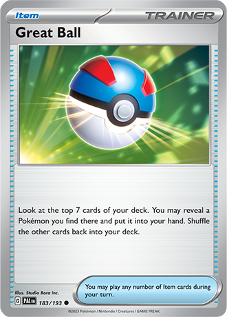 Karta Pokemon 183 193 Great Ball [Paldea Evolved].JPG