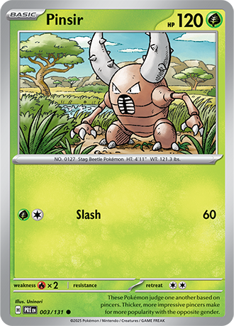 Karta Pokemon 003 131 Pinsir [Prismatic Evolutions].JPG