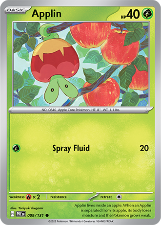 Karta Pokemon 009 131 Applin [Prismatic Evolutions].JPG