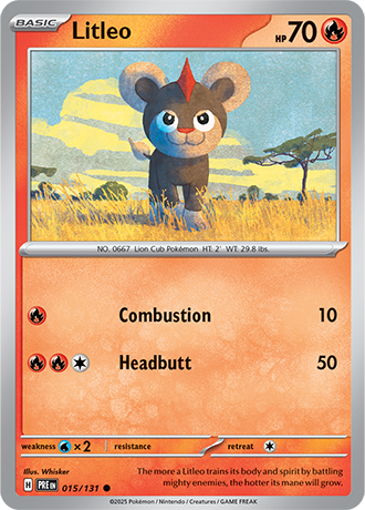 Karta Pokemon 015 131 Litleo [Prismatic Evolutions].JPG