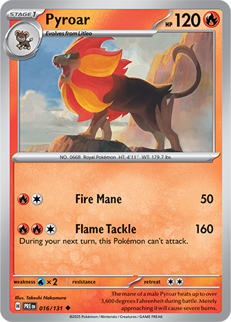 Karta Pokemon 016 131 Pyroar [Prismatic Evolutions].JPG
