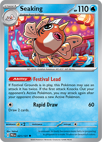 Karta Pokemon 021 131 Seaking [Prismatic Evolutions].JPG