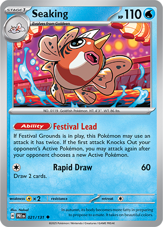 Karta Pokemon 021 131 Seaking [Prismatic Evolutions].JPG