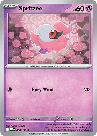 Karta Pokemon 038 131 Spritzee [Prismatic Evolutions].JPG