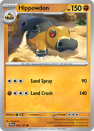 Karta Pokemon 053 131 Hippowdon [Prismatic Evolutions].JPG