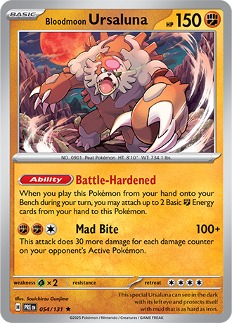 Karta Pokemon 054 131 Bloodmoon Ursaluna [Prismatic Evolutions].JPG