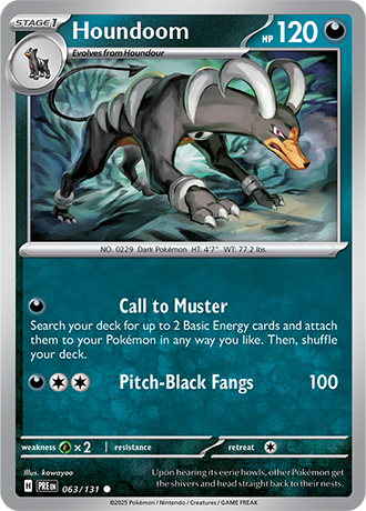 Karta Pokemon 063 131 Houndoom [Prismatic Evolutions].JPG