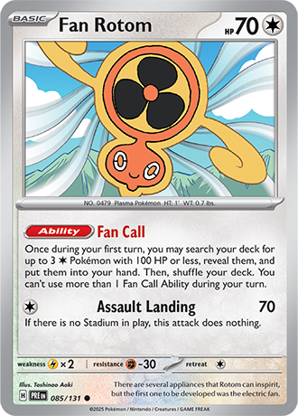 Karta Pokemon 085 131 Fan Rotom [Prismatic Evolutions].JPG