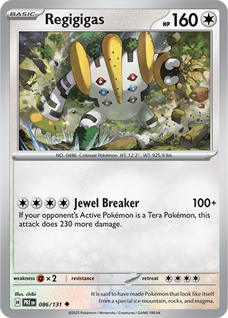 Karta Pokemon 086 131 Regigigas [Prismatic Evolutions].JPG