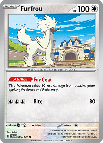 Karta Pokemon 088 131 Furfrou [Prismatic Evolutions].JPG