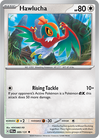 Karta Pokemon 089 131 Hawlucha [Prismatic Evolutions].JPG