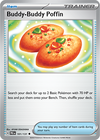 Karta Pokemon 101 131 Buddy-Buddy Poffin [Prismatic Evolutions].JPG