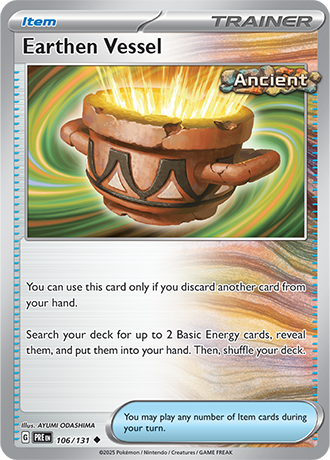Karta Pokemon 106 131 Earthen Vessel [Prismatic Evolutions].JPG
