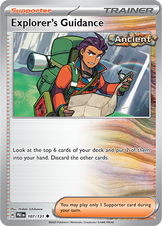 Karta Pokemon 107 131 Explorer's Guidance [Prismatic Evolutions].JPG