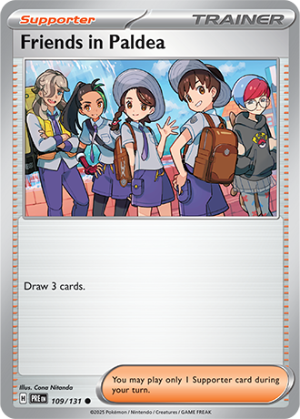Karta Pokemon 109 131 Friends in Paldea [Prismatic Evolutions].JPG