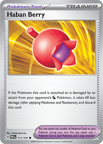 Karta Pokemon 111 131 Haban Berry [Prismatic Evolutions].JPG
