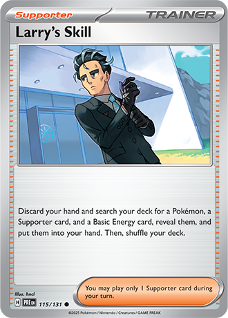 Karta Pokemon 115 131 Larry's Skill [Prismatic Evolutions].JPG