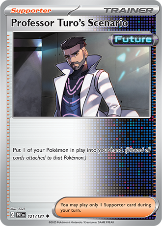 Karta Pokemon 121 131 Professor Turo's Scenario [Prismatic Evolutions].JPG