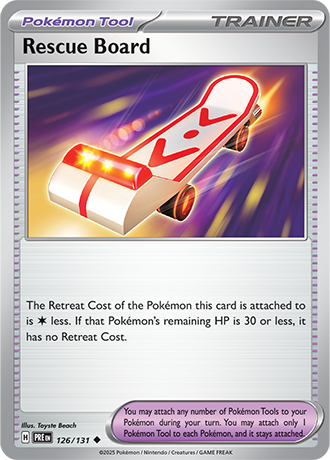 Karta Pokemon 126 131 Rescue Board [Prismatic Evolutions].JPG