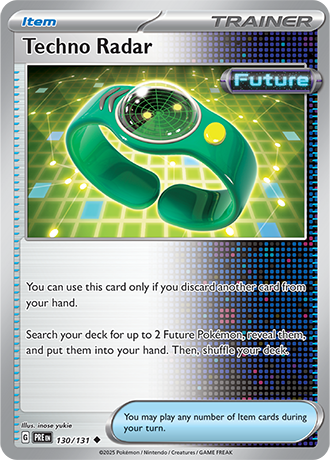 Karta Pokemon 130 131 Techno Radar [Prismatic Evolutions].JPG