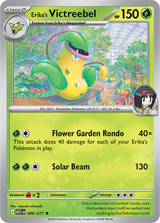 Karta Pokemon 006 217  Erika's Victreebel [Ascended Heroes].JPG
