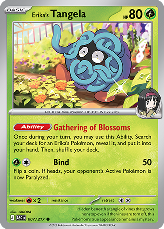Karta Pokemon 007 217  Erika's Tangela [Ascended Heroes].JPG