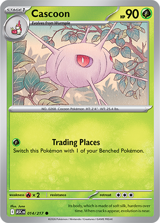 Karta Pokemon 014 217  Cascoon [Ascended Heroes].JPG
