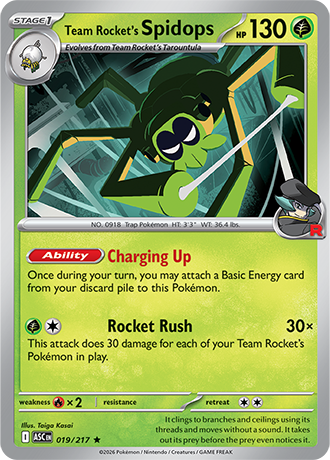 Karta Pokemon 019 217  Team Rocket's Spidops [Ascended Heroes].JPG