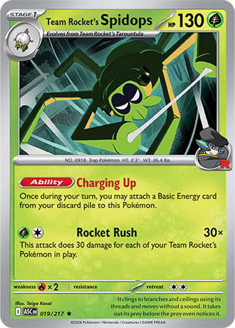 Karta Pokemon 019 217  Team Rocket's Spidops [Ascended Heroes].JPG