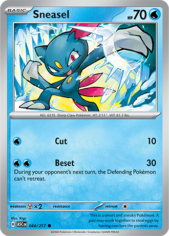 Karta Pokemon 044 217  Sneasel [Ascended Heroes].JPG