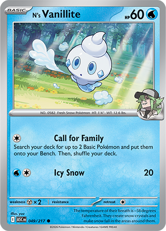 Karta Pokemon 049 217  N's Vanillite [Ascended Heroes].JPG