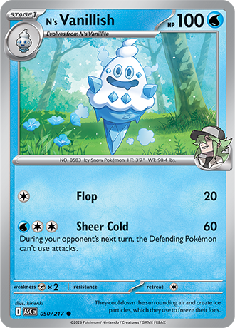 Karta Pokemon 050 217  N's Vanillish [Ascended Heroes].JPG