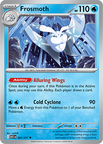Karta Pokemon 053 217  Frosmoth [Ascended Heroes].JPG