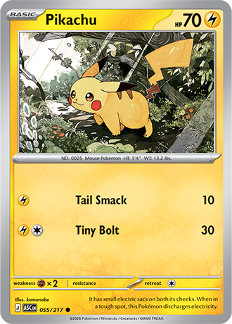 Karta Pokemon 055 217  Pikachu [Ascended Heroes].JPG
