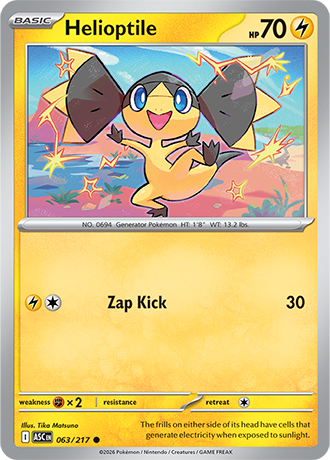 Karta Pokemon 063 217  Helioptile [Ascended Heroes].JPG