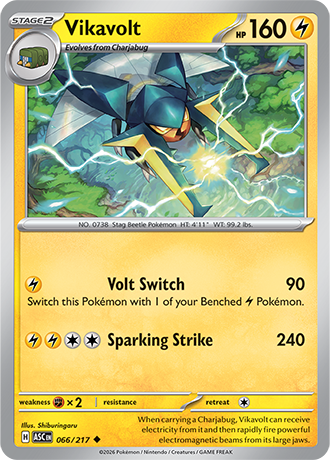 Karta Pokemon 066 217  Vikavolt [Ascended Heroes].JPG