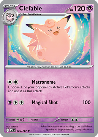 Karta Pokemon 075 217  Clefable [Ascended Heroes].JPG