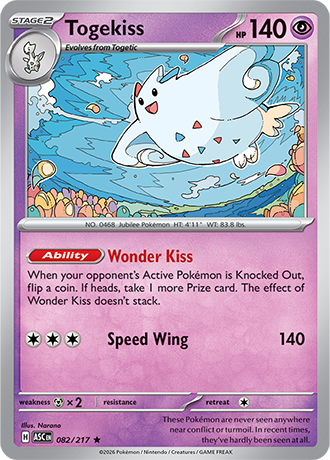 Karta Pokemon 082 217  Togekiss [Ascended Heroes].JPG