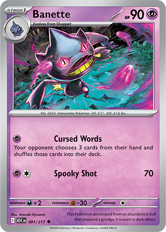 Karta Pokemon 091 217  Banette [Ascended Heroes].JPG
