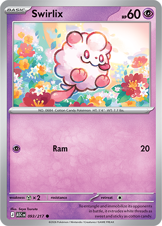 Karta Pokemon 093 217  Swirlix [Ascended Heroes].JPG