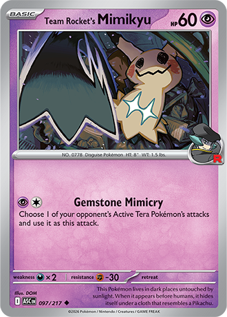 Karta Pokemon 097 217  Team Rocket's Mimikyu [Ascended Heroes].JPG