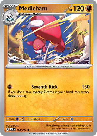 Karta Pokemon 104 217  Medicham [Ascended Heroes].JPG