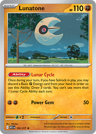 Karta Pokemon 105 217  Lunatone [Ascended Heroes].JPG