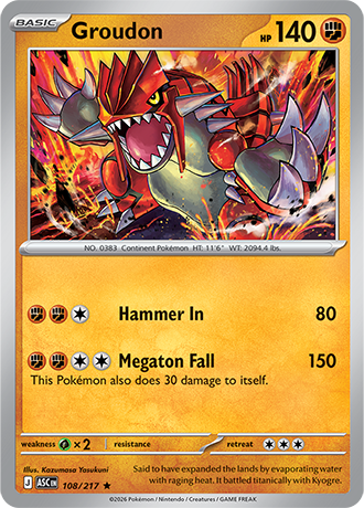 Karta Pokemon 108 217  Groudon [Ascended Heroes].JPG